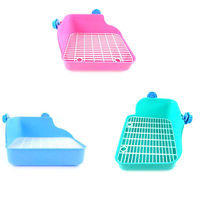 Chomik kot domowy królik narożnik toaleta ściółka tace czysty kryty Pet miot Training Tray dla małe zwierzę zwierzęta domowe 4